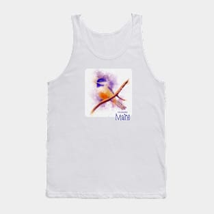 Maine's State Bird, The Chickadee Tank Top